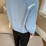 Raglanvest med jadeknapper