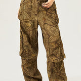 Cargobukser med vide ben i amerikansk vintagestil