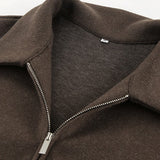 Minimalistisk cropped jakke i uld