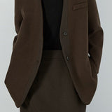 V-hals, enkeltradet blazer