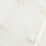 Beige mellemlang frakke i uldblanding med krave