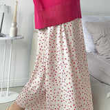 Højtaljet havfruenederdel med blomsterprint