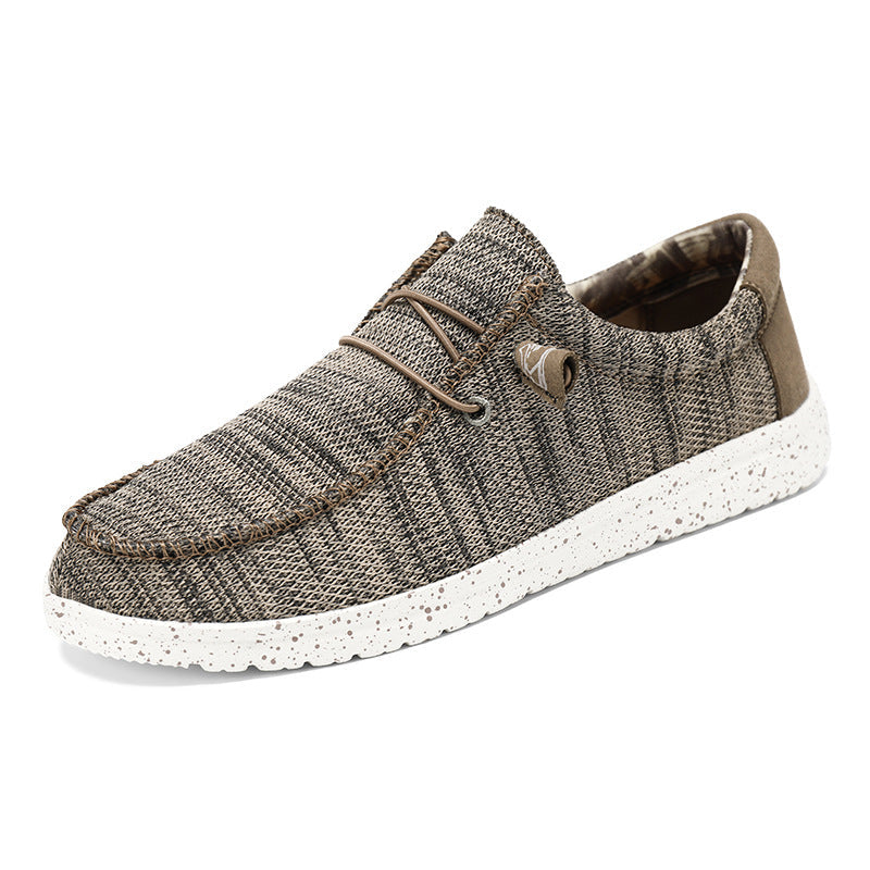 Herreloafers i afslappet materiale - Komfortabel pasform - Letvægtsdesign - Åndbart stof - Slip-on-stil