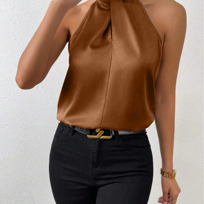 Elegant halterneck top til kvinder - Ubesværet stil - Perfekt til begivenheder