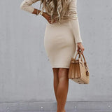 Elegant jacquardstrikket sweater med knapper foran