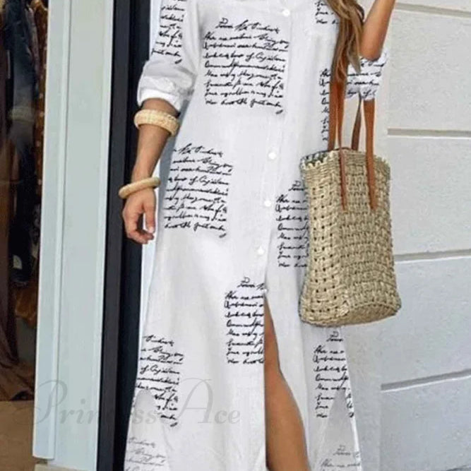 Skjortekjole med knappelommer - Lange ærmer