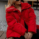 Overdimensioneret quiltet bomuldsjakke