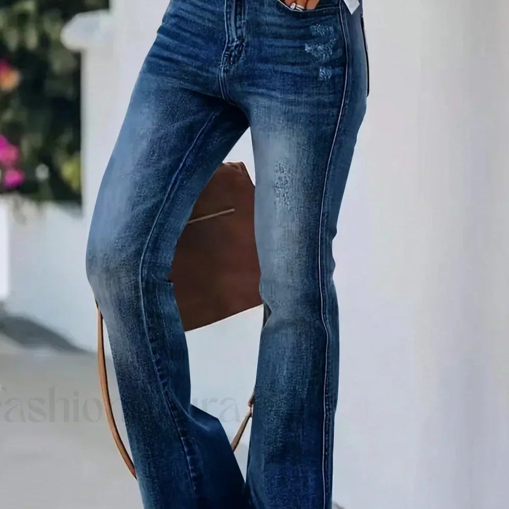 Højtaljede jeans med svaj