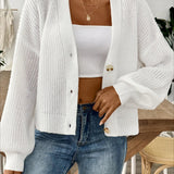 Langærmede veste i kort strik