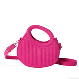 Afslappet skuldertaske til kvinder, slikfarvet, med hank foroven