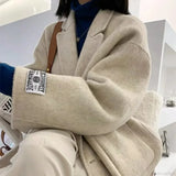 Uldfrakke med kashmirrevers