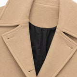 Kort, afslappet jakke i uldblanding