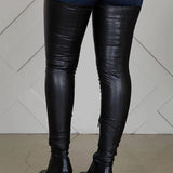 Høje ankelstøvler til kvinder - Ægte læder - Kraftig hæl - Rund tå - Komfort og elegance