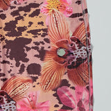 Sexet, stropløs, printet, flæset, bodycon maxikjole