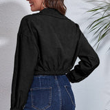 Fløjlsjakke med tætsiddende talje