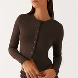 Minimalistisk cardigan med knapper