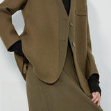 V-hals, enkeltradet blazer