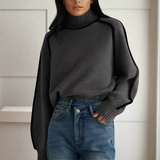 Hyggelig luksuriøs rullekravetrøje, elegant, blød og chik til kvinder