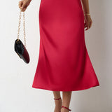 havfruehale satin nederdel