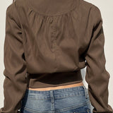 Utilityjakke med bælte og lynlåslommer