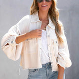 Langærmet frakke i børstet vaffelstrik