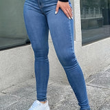 Trendy slim fit ankeljeans