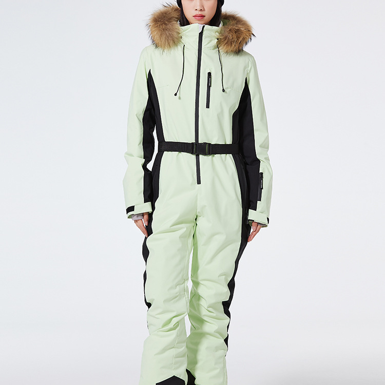 Dameskidragt – Slim fit – Vandtæt og vindtæt – Hætte i kunstpels