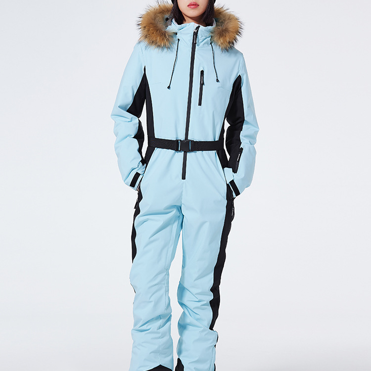 Dameskidragt – Slim fit – Vandtæt og vindtæt – Hætte i kunstpels