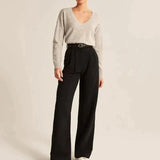 Damebukser - Højtaljet - Elegant, vid ben - Chic Komfort