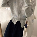 Snemønstret strikket vest