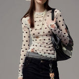 Kort bluse med dyreprint, tætsiddende snit