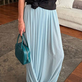 Lang, elegant, flagrende chiffonnederdel