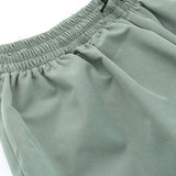 Afslappede højtaljede cargobukser med vide ben og snøre