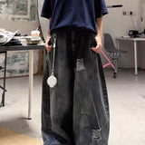 Vintage baggy jeans med revner