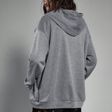 Oversized hættetrøje med ørneprint