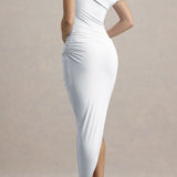 Asymmetrisk bodycon maxi aftenkjole