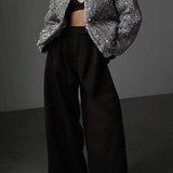 Elegant og luksuriøs tweedjakke med pailletter