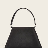 Elegant silke brudeclutch med sløjfe af rhinsten