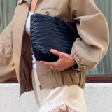 Kort khaki jakke med lynlås