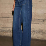 Vintage højtaljede jeans med vide ben