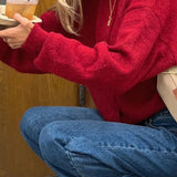 Kort strikket cardigan med knapper