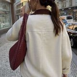 Fløjlsjakke med hakkede reverser