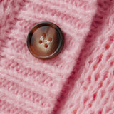 V-hals strikket vest med støvlemønster