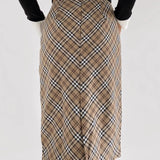 Ternet bodycon-nederdel med blondekant