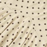 Todelt maxi sæt med ruching og polkaprikker