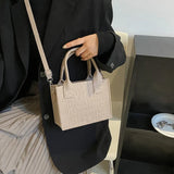 Mini filt-tote-taske, lille firkantet taske, efterår-vinter