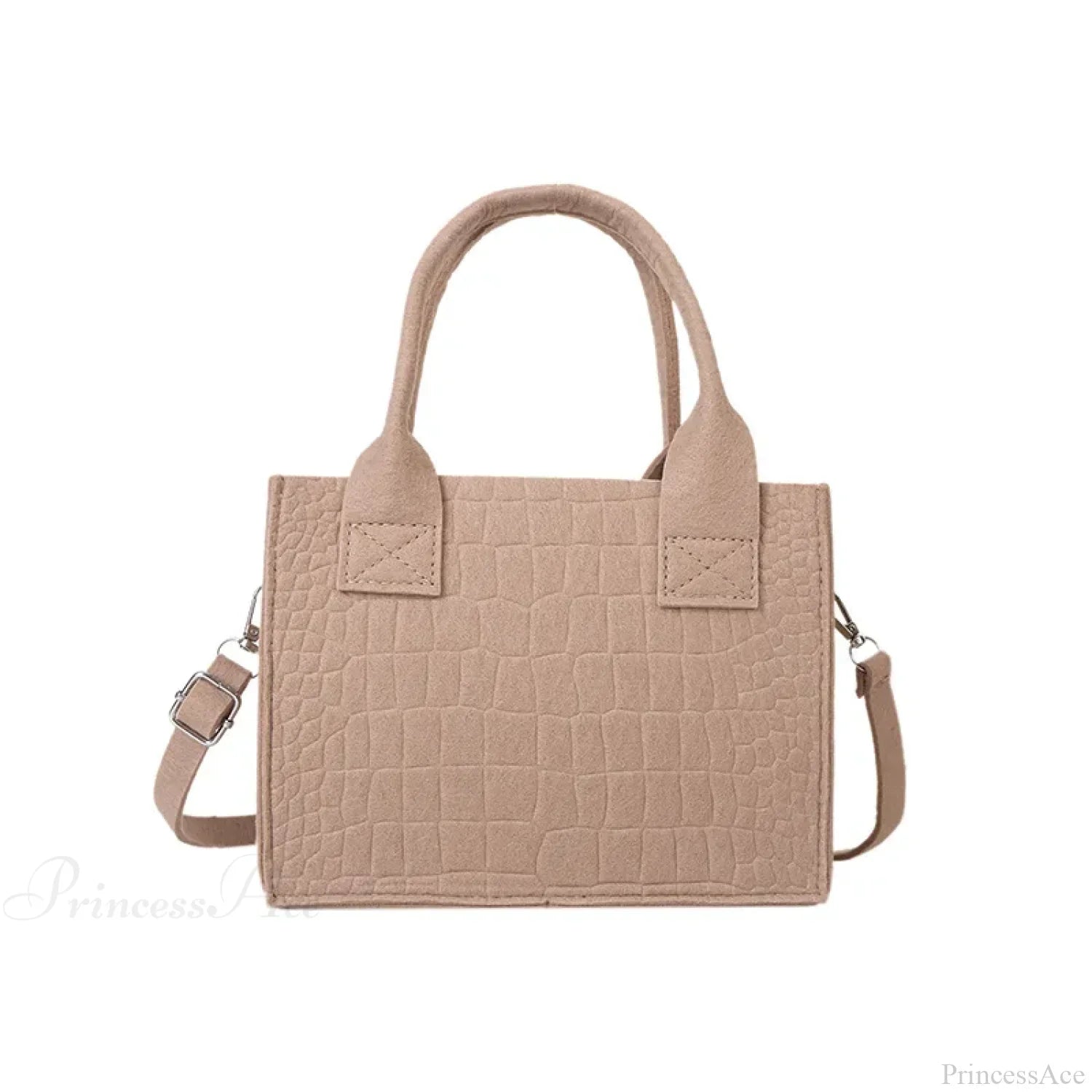 Mini filt-tote-taske, lille firkantet taske, efterår-vinter