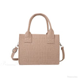 Mini filt-tote-taske, lille firkantet taske, efterår-vinter