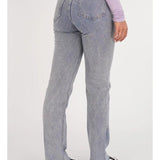 Damebukser - Højtaljet - Vide ben - Diamantmønster med nitter - Elegant stil