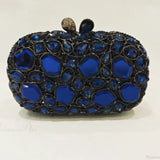 Guld/sølv krystal aften clutch